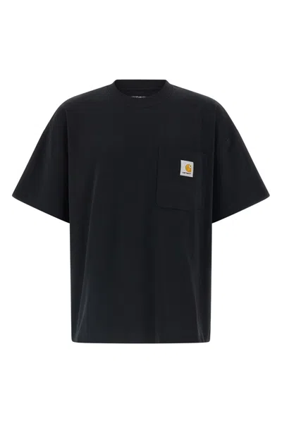 Carhartt Loose Fit Heavyweight Short Sleeve Pocket T-shirt In Black