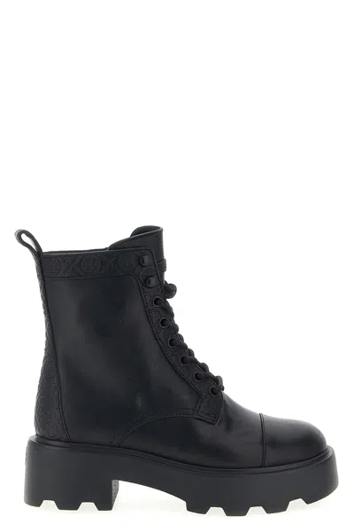 Tory Burch Amphibian Boots With Chunky Sole And Pull Tab In Black