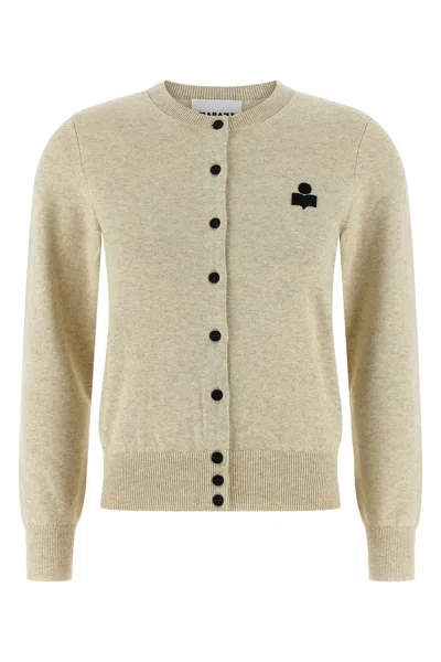 Isabel Marant Étoile Isabel Marant Etoile Melange Cream Cotton Blend Mona Cardigan In Neutral