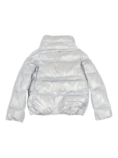 Herno Quilted Down Jacket In Silver