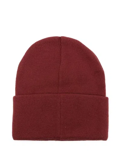 Levi's Logo-embroidered Beanie In Brown