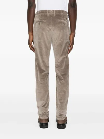 Jacob Cohen Pantalone Slim Fit Gray Tr 1000r Velluto Corda Trousers Beige In Brown