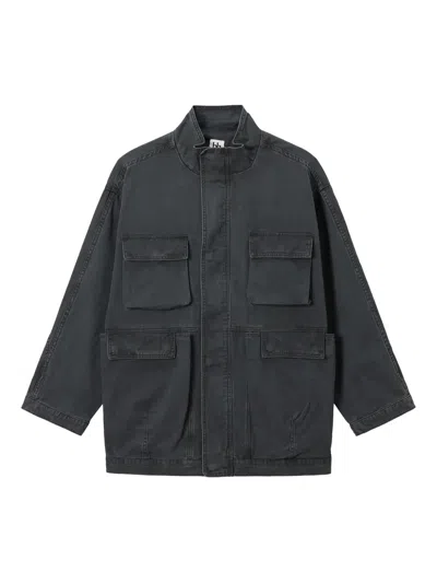 多口袋棉军旅风夹克