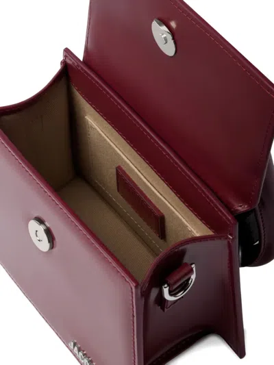 Jacquemus Womens Burgundy Medium Chiquito Buckle Leather Top-handle Bag In Red