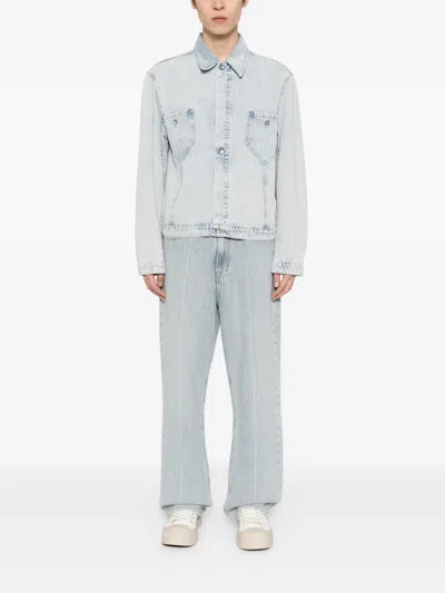 Ymc You Must Create Ymc Loft Panelled Denim Jacket In Blue