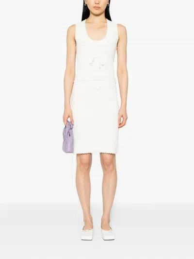 Reformation Erin Skirt Set In White