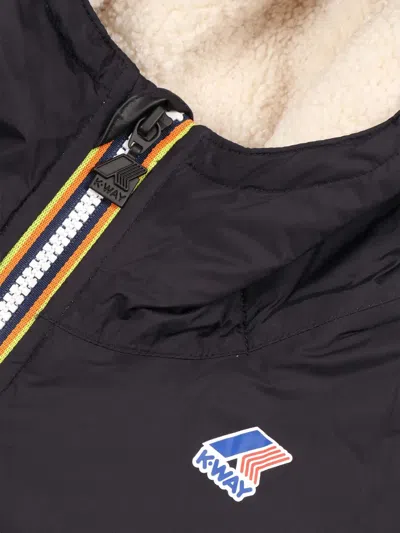 K-way Claude Hooded Padded Jacket In Black