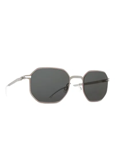 Mykita Geometric-frame Sunglasses In Silver