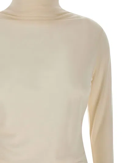 Hugo Boss Boss High-neck Sweater With Long Sleeves In Neutral