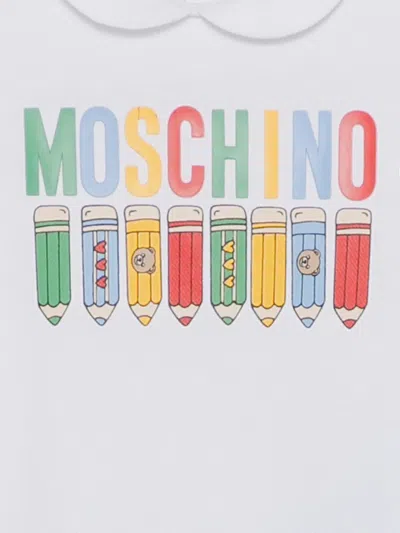 Moschino Logo-embossed Pajama In White
