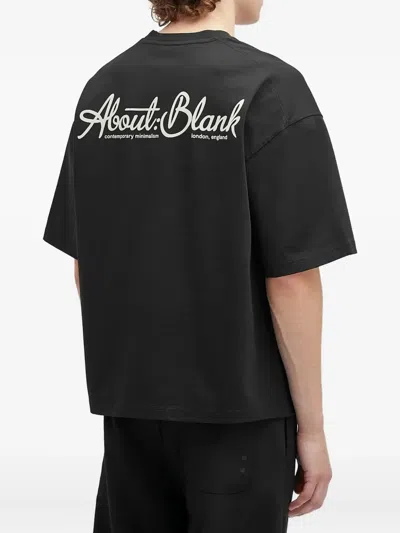 Aboutblank Boxy Logo T-shirt In Black