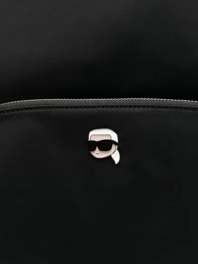 Karl Lagerfeld Alexander Mcqueen Black Leather Float Lace-up Shoes In Black