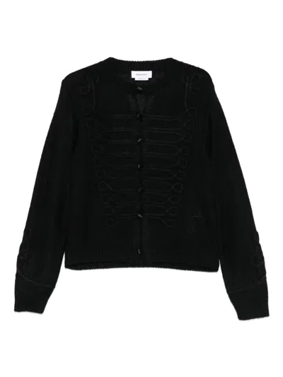 Alexander Mcqueen Viscose Blend Cardigan Featuring Button Detailing In Black