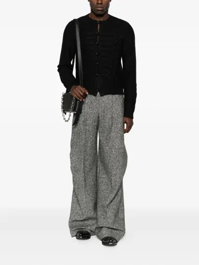 Alexander Mcqueen Viscose Blend Cardigan Featuring Button Detailing In Black