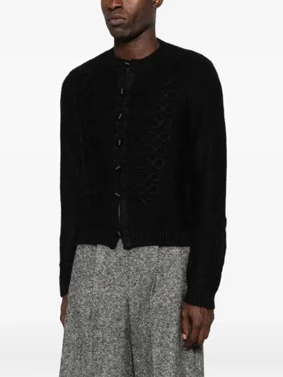 Alexander Mcqueen Viscose Blend Cardigan Featuring Button Detailing In Black