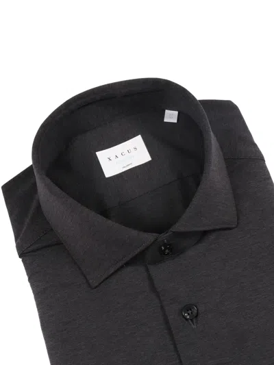 Xacus Button-down Shirt In Gray