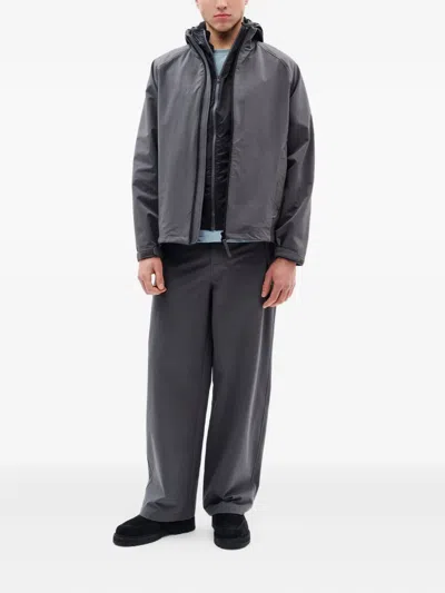 Hiking Patrol Raglan-sleeve Soft-shell Jacket In Gray