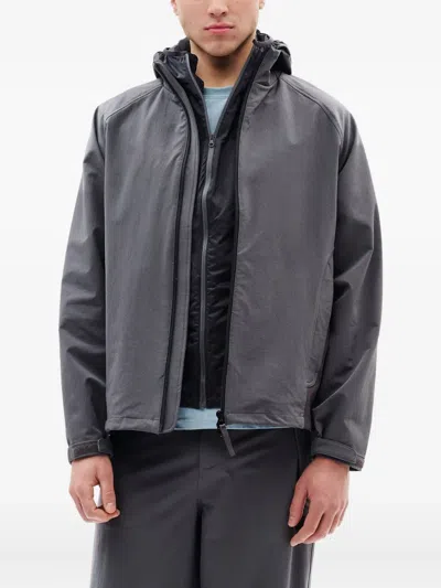 Hiking Patrol Raglan-sleeve Soft-shell Jacket In Gray