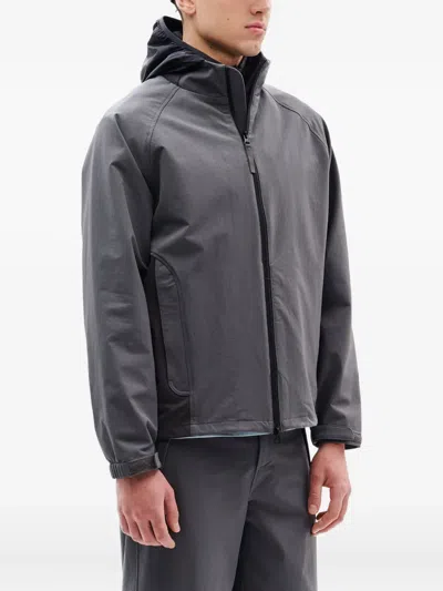 Hiking Patrol Raglan-sleeve Soft-shell Jacket In Gray