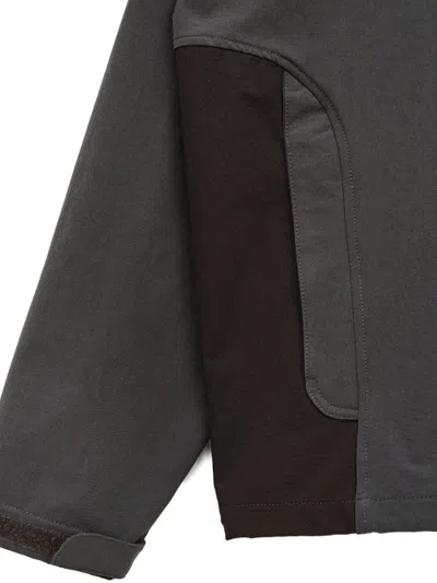 Hiking Patrol Raglan-sleeve Soft-shell Jacket In Gray