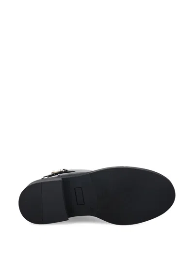 Furla Ankle Boots With Round Toe And Block Heel In Black