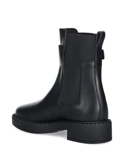 Furla Ankle Boots With Round Toe And Block Heel In Black