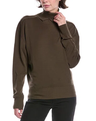 Burberry Brown Wool Sweatshirt In Brown