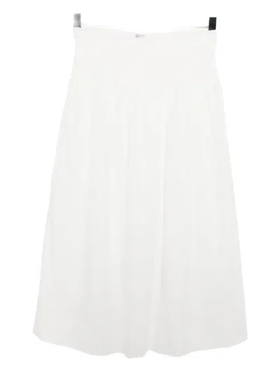 Rails Alessa Cotton-blend Midi Skirt In White