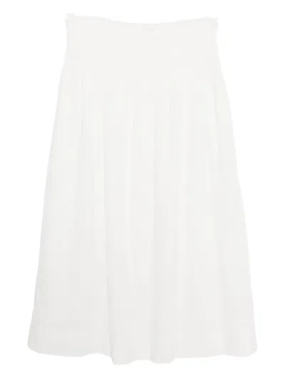 Rails Alessa Cotton-blend Midi Skirt In White