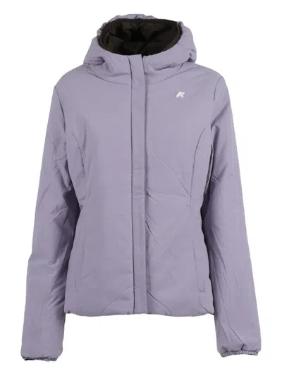 K-way Hooded Double-layer Jacket In Brown