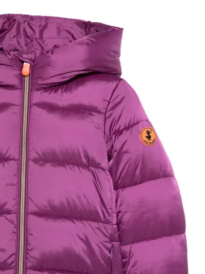 Save The Duck Hooded Padded Jacket In Pink