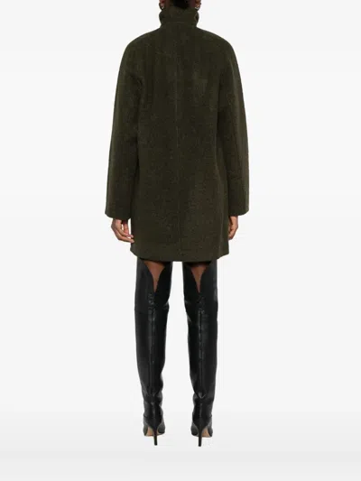 Samsoe & Samsoe High-neck Fitted Jacket In Green