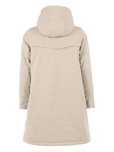 K-way Hooded Jacket In Neutral