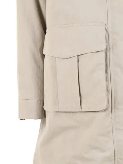 K-way Hooded Jacket In Neutral