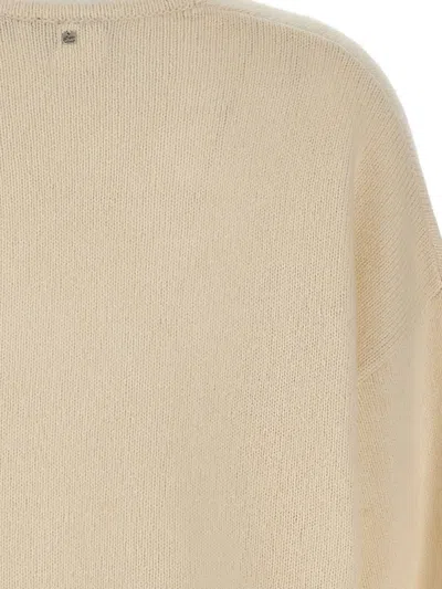Hugo Boss Soft Alpaca Blend V-neck Sweater In Neutral