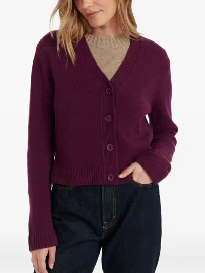 Chinti & Parker Pure Cashmere Cardigan In Purple