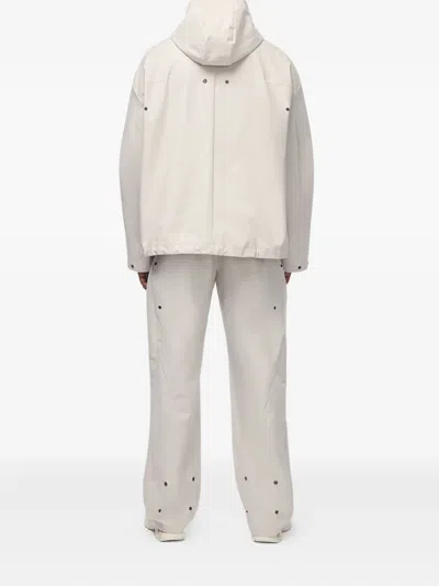 A-cold-wall* Balfron Hooded Zip-front Jacket In Neutral