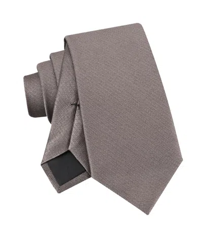 Calvin Klein Men's Silky Solid Tie In Brown