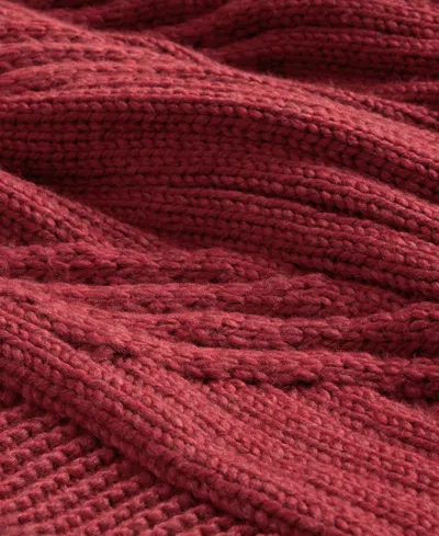 Charter Club Sweater-knit Throw, 50" X 60", Macy's Exclusive In Red