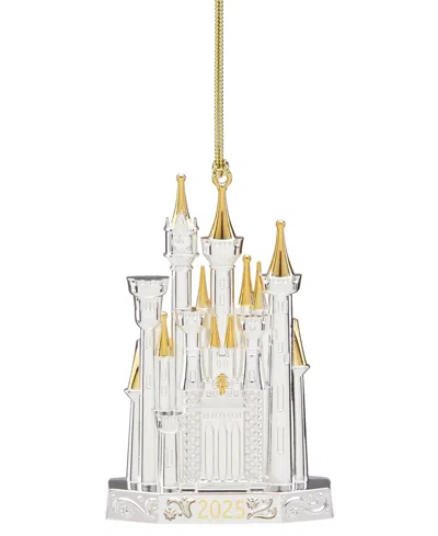 Lenox 2025 Cinderella Castle Silverplate Ornament In Silver