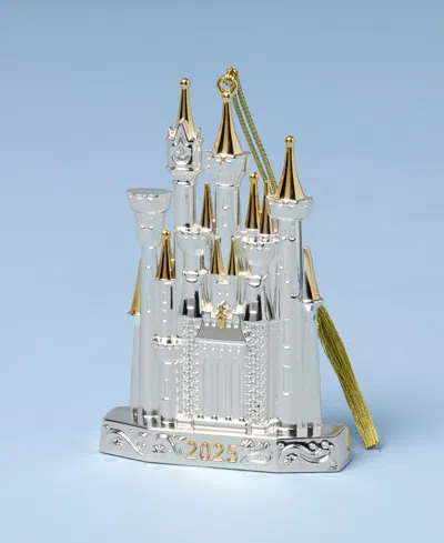 Lenox 2025 Cinderella Castle Silverplate Ornament In Silver