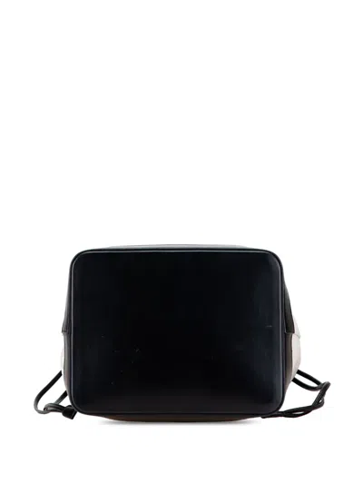 Pre-owned Saint Laurent 2018 Canvas Teddy Drawstring Shopping Tote Bag In White