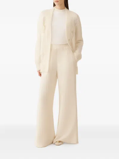 Fabiana Filippi Long-sleeved Cardigan In White