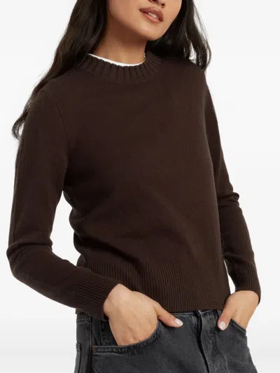 Chinti & Parker Wool Blend Sweater In Brown