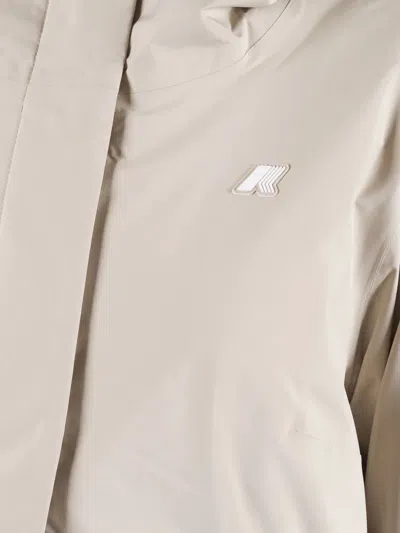 K-way Lil Soft Touch Marmotta Down Jacket In Neutral