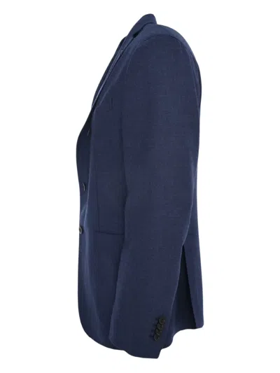 Boglioli Three-button Patch-pocket Jacket In Blue