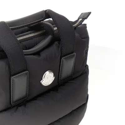 Moncler Micro Shoulder Bag With Quilted Design And Removable Strap In Black