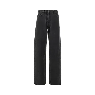 The Row Five-pocket Denim Trousers Featuring Belt Loops In Black