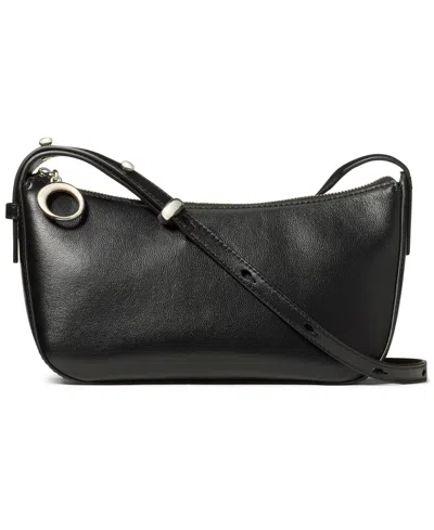 Kate Spade Halo Small Smooth Leather Crossbody Bag In Black