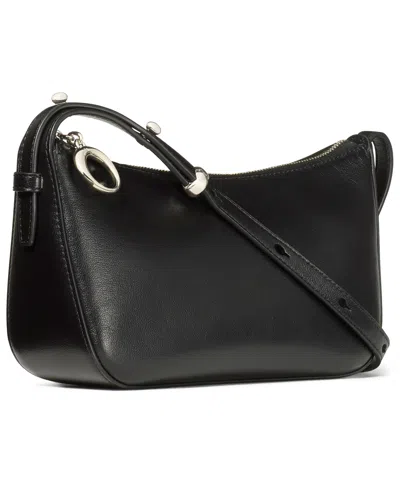 Kate Spade Halo Small Smooth Leather Crossbody Bag In Black